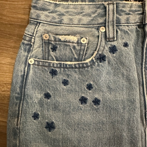 Neon Blonde Starstruck Denim Skirt - Picture 5 of 5